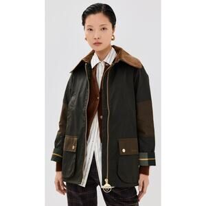 Barbour Allerston Wax Cotton Collared Jacket - 4